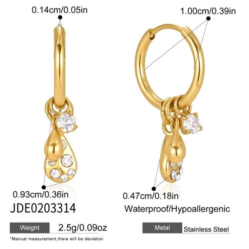 Boucles d’oreilles en acier – E0203314