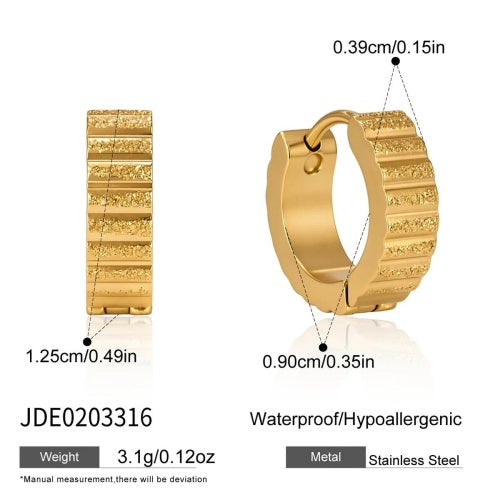 Boucles d’oreilles en acier – E0203316