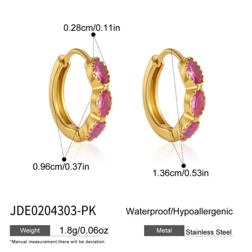 Boucles d’oreilles en acier – E0204303-PK