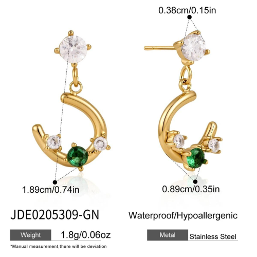 BOUCLES D’OREILLES ACIER REF E0205309-GN