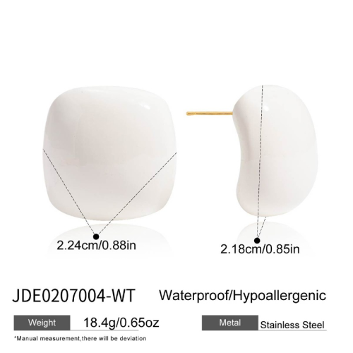 Boucles d’oreilles en acier – E0207004-WT
