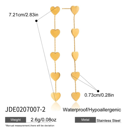 Boucles d’oreilles en acier – E0207007-2