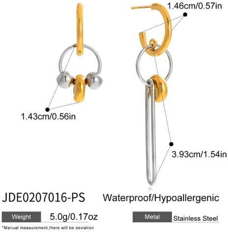Boucles d’oreilles en acier – E0207016-PS