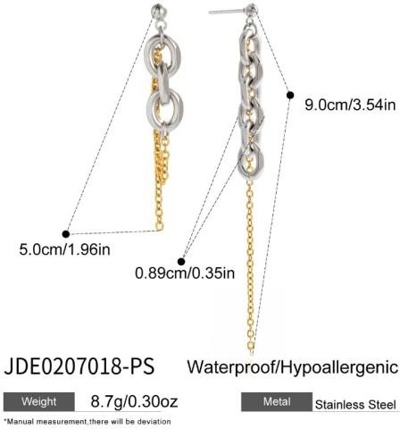 Boucles d’oreilles en acier – E0207018-PS