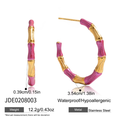 Boucles d’oreilles en acier – E0208003