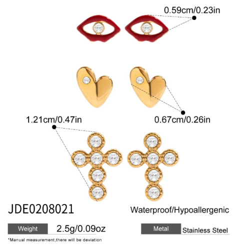 Boucles d’oreilles en acier – E0208021