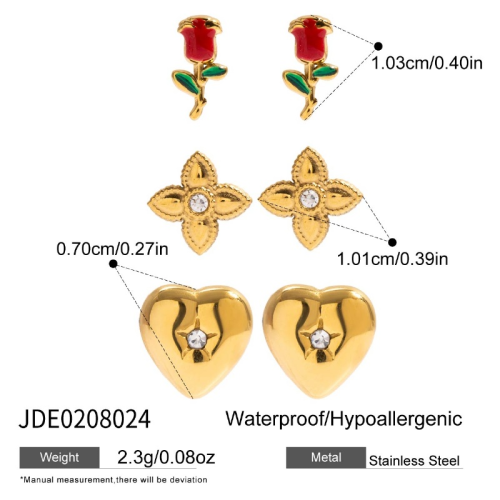 Boucles d’oreilles en acier – E0208024