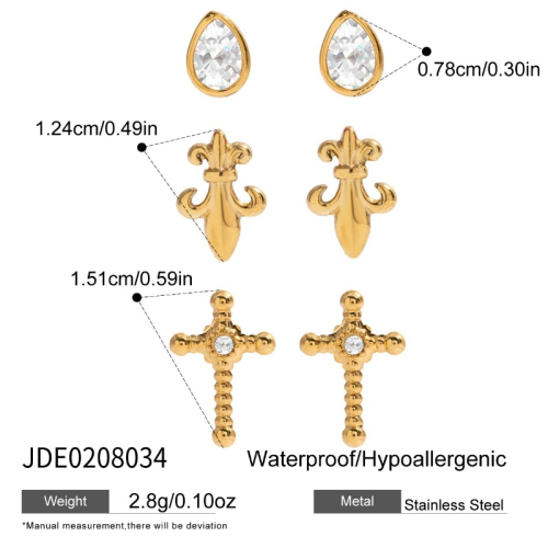 Boucles d’oreilles en acier – E0208034