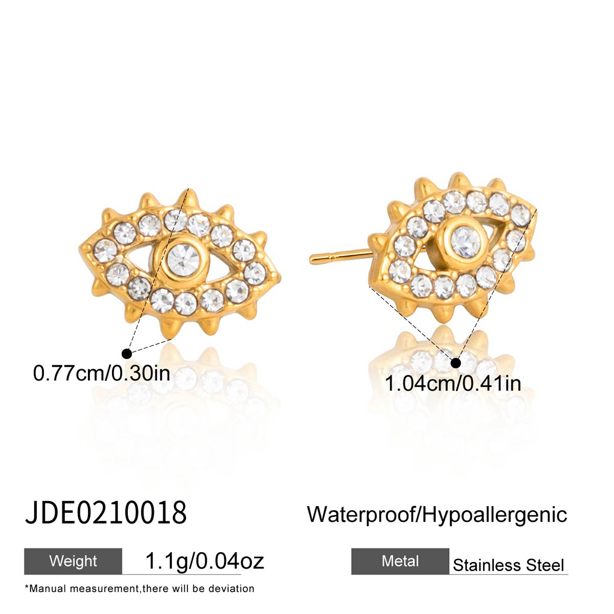 Boucles d’oreilles en acier – E0210018