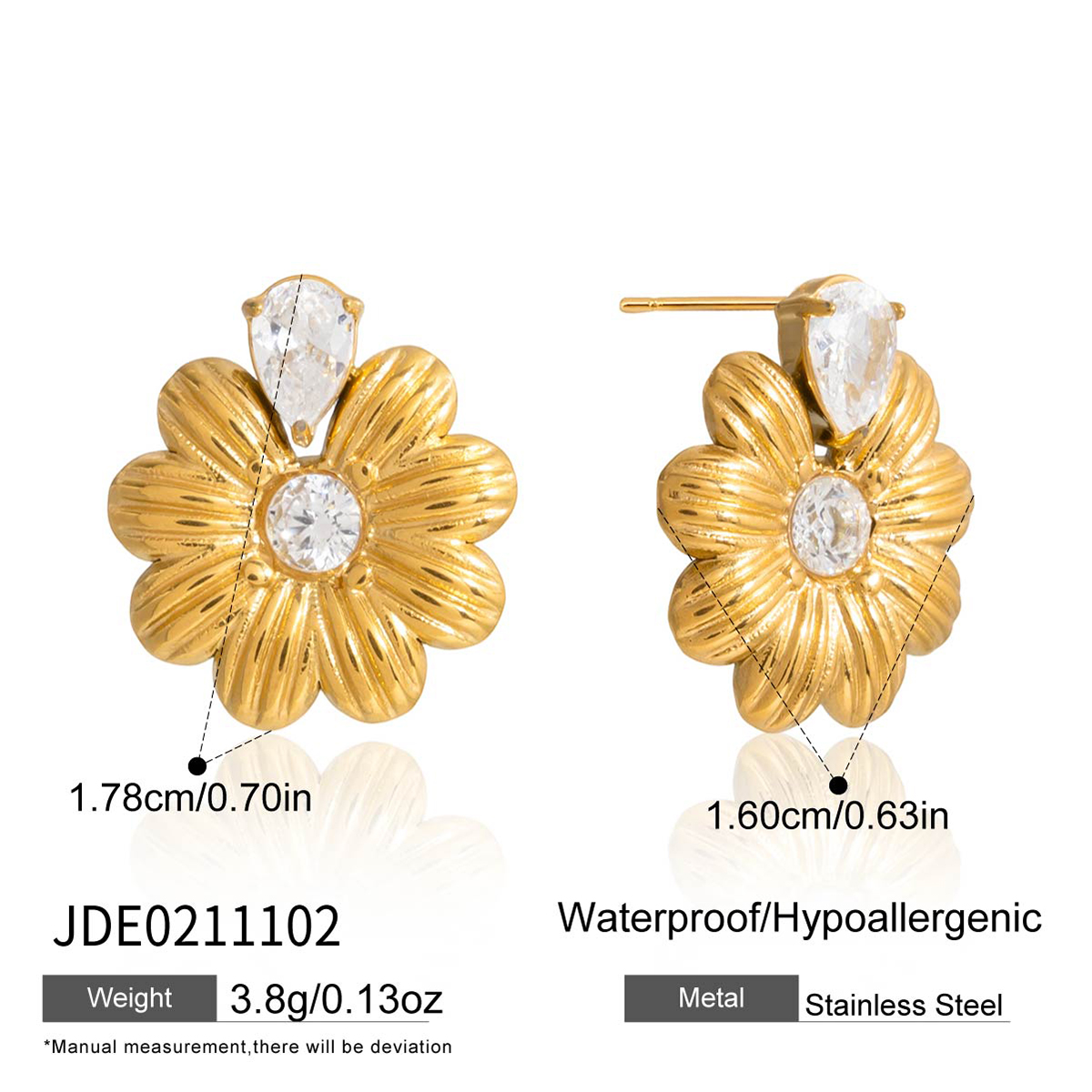 Boucles d’oreilles en acier – E0211102