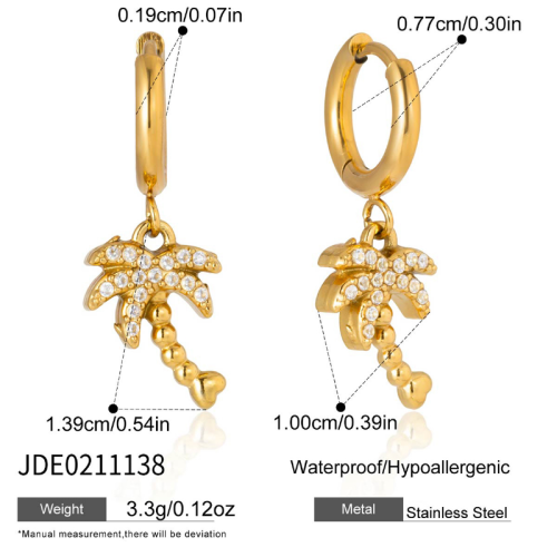 Boucles d’oreilles en acier – E0211138