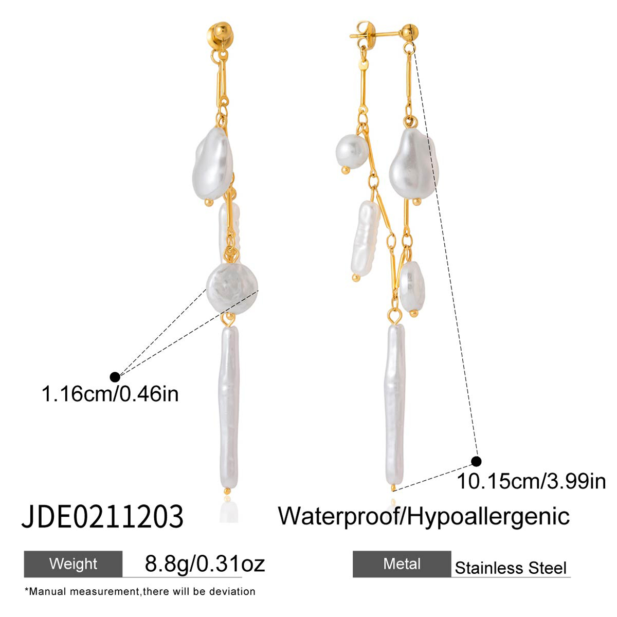 Boucles d’oreilles en acier – E0211203