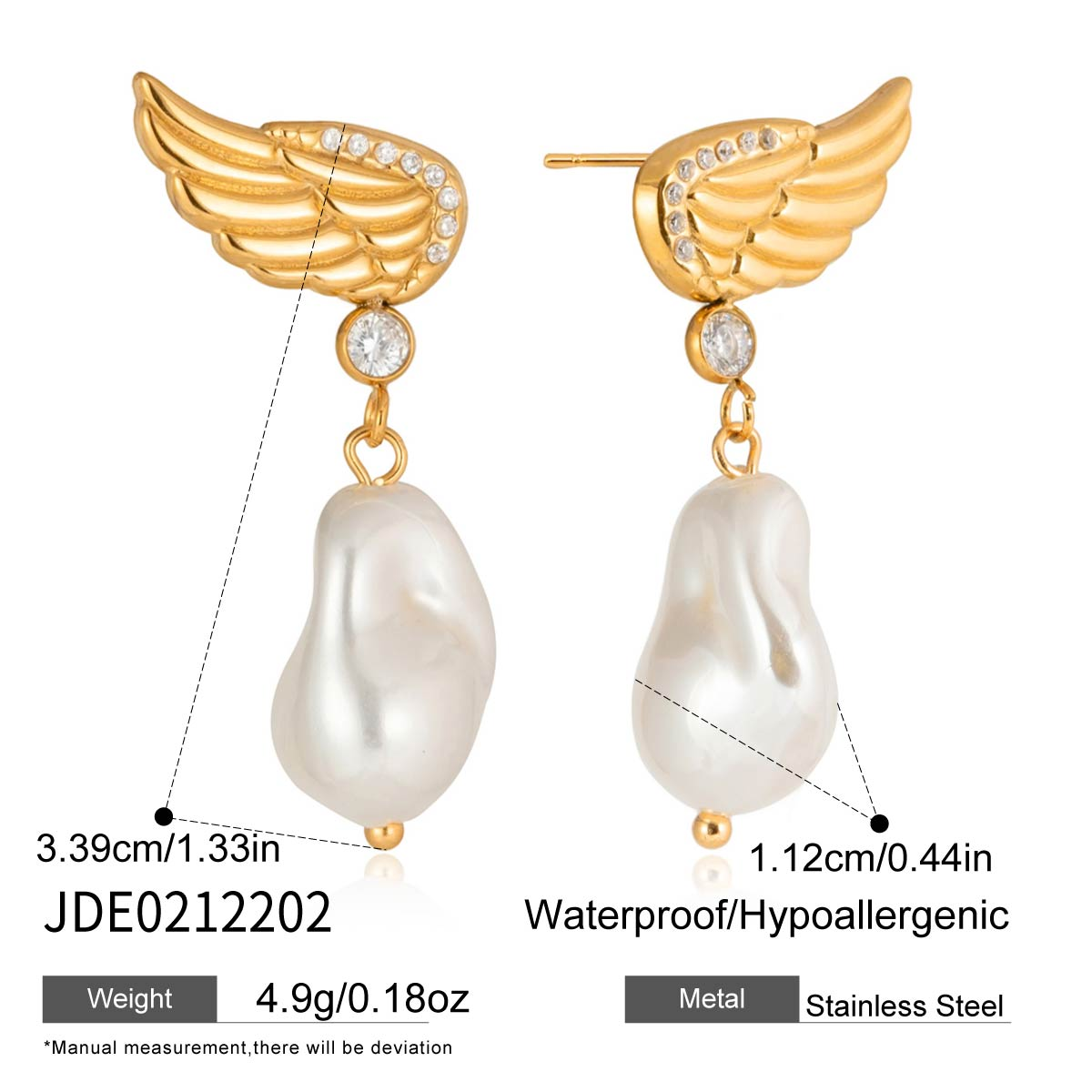 Boucles d’oreilles en acier – E0212202