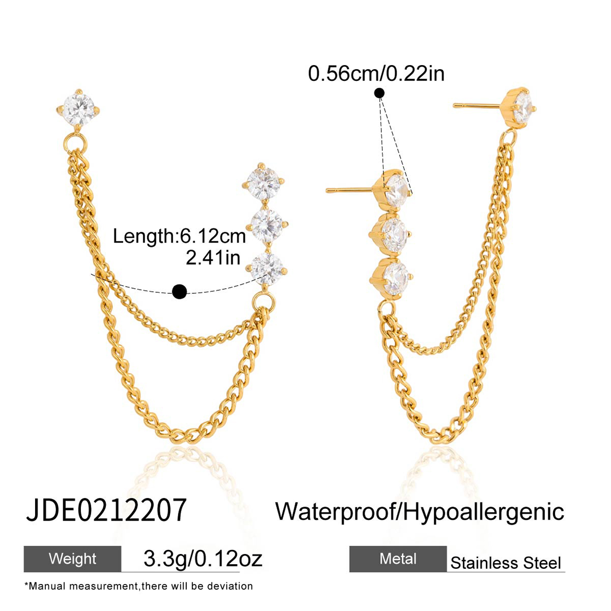 Boucles d’oreilles en acier – E0212207