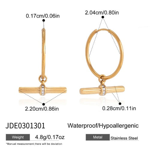 Boucles d’oreilles en acier – E0301301