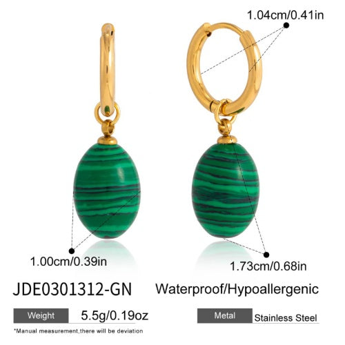 Boucles d’oreilles en acier – E0301312-GN