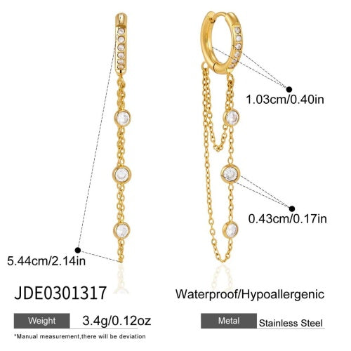 Boucles d’oreilles en acier – E0301317