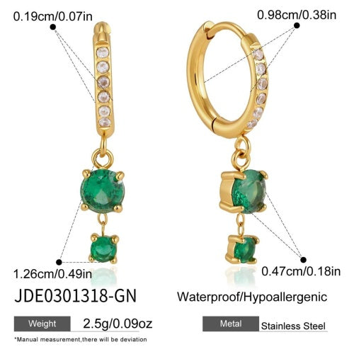 Boucles d’oreilles en acier – E0301318-GN
