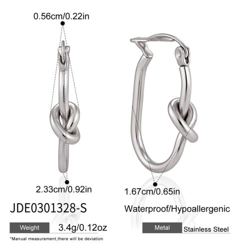Boucles d’oreilles en acier – E0301328-S