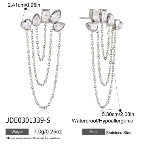 Boucles d’oreilles en acier – E0301339-S