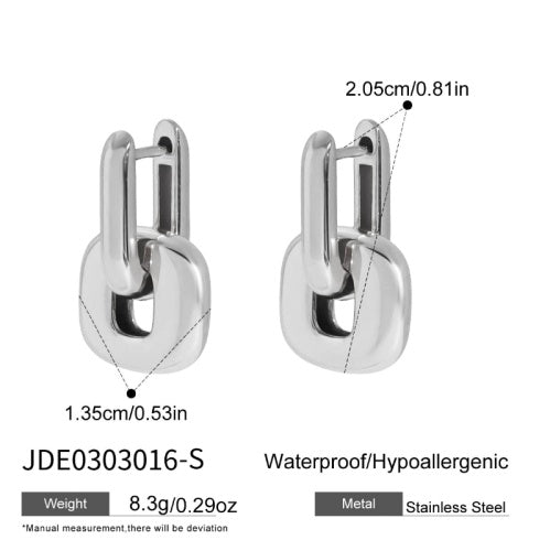 Boucles d’oreilles en acier – E0303016-S