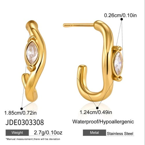 Boucles d’oreilles en acier – E0303308