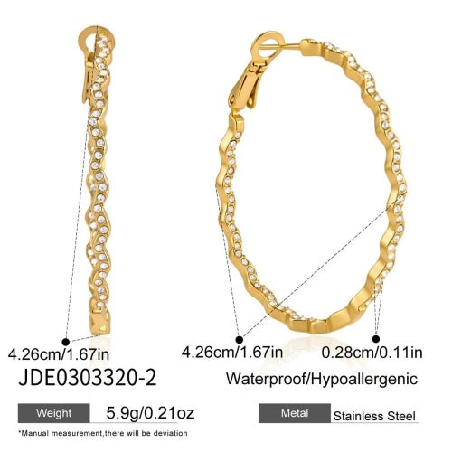 Boucles d’oreilles en acier – E0303320-2