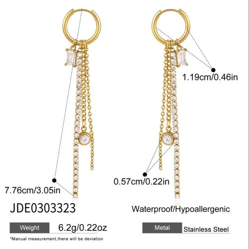 Boucles d’oreilles en acier – E0303323