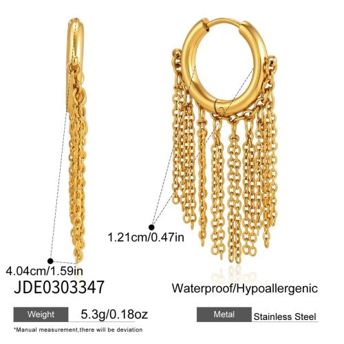 Boucles d’oreilles en acier – E0303347