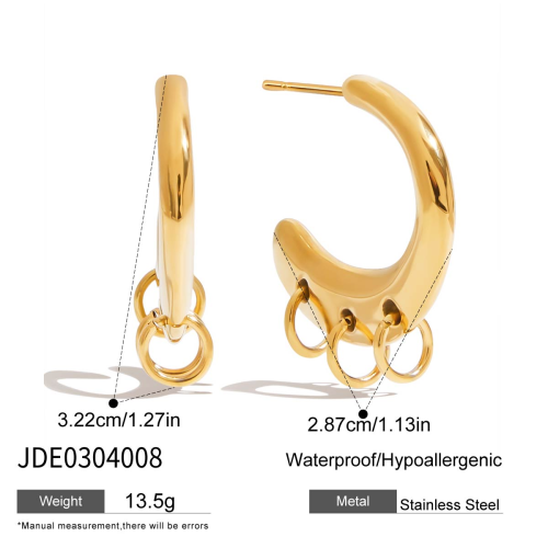 Boucles d’oreilles en acier – E0304008