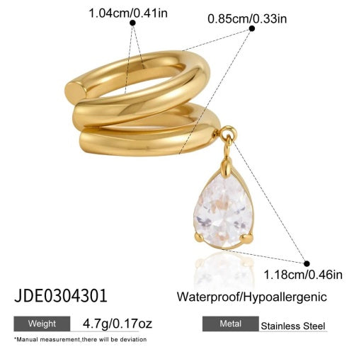 Boucles d’oreilles en acier – E0304301