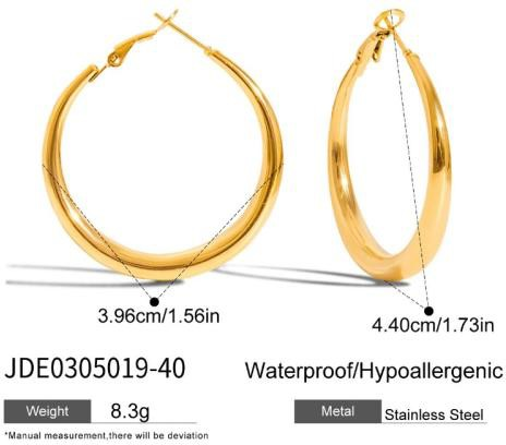 Boucles d’oreilles en acier – E0305019-40