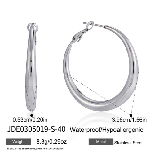 Boucles d’oreilles en acier – E0305019-S-40
