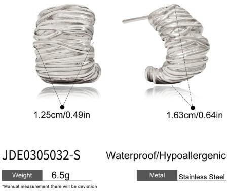 Boucles d’oreilles en acier – E0305032-S