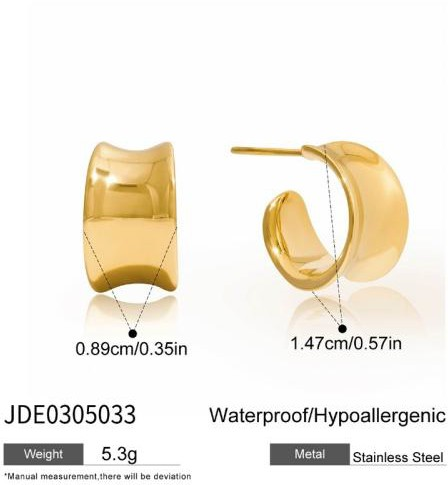 Boucles d’oreilles en acier – E0305033