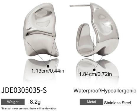 Boucles d’oreilles en acier – E0305035-S