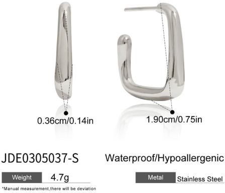 Boucles d’oreilles en acier – E0305037-S