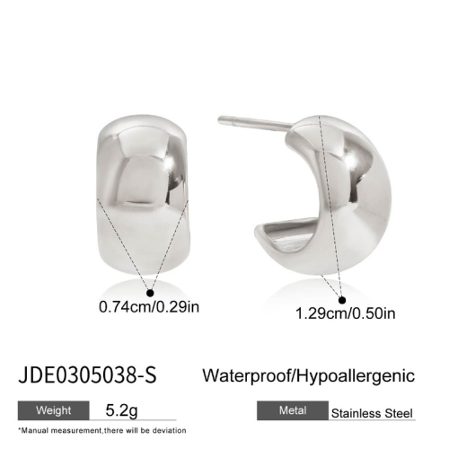 Boucles d’oreilles en acier – E0305038-S