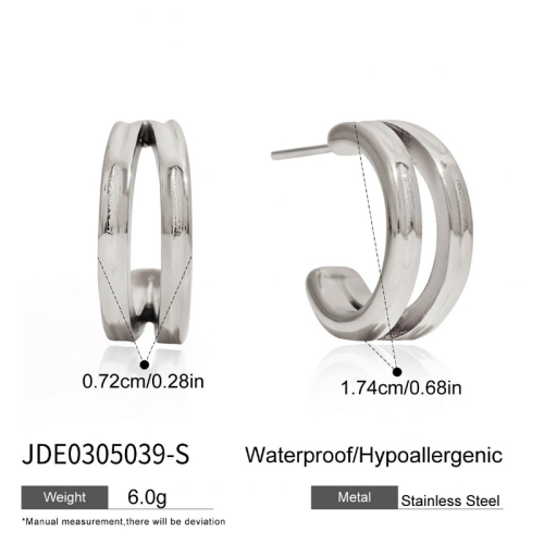 Boucles d’oreilles en acier – E0305039-S