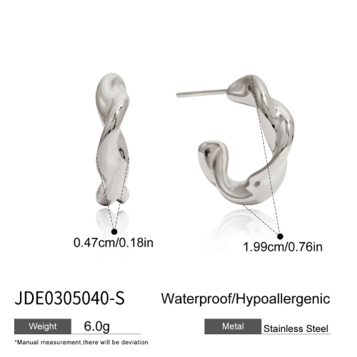 Boucles d’oreilles en acier – E0305040-S
