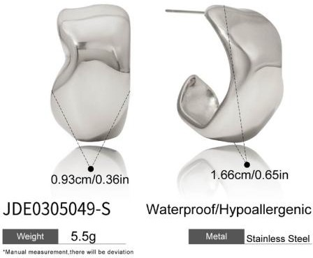 Boucles d’oreilles en acier – E0305049-S