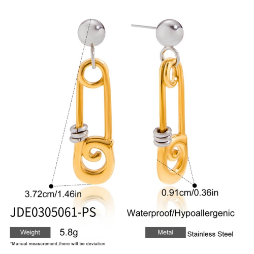 Boucles d’oreilles en acier – E0305061-PS