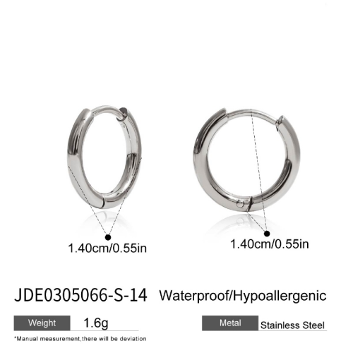 Boucles d’oreilles en acier – E0305066-S-14