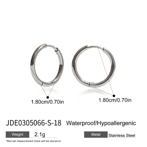 Boucles d’oreilles en acier – E0305066-S-18