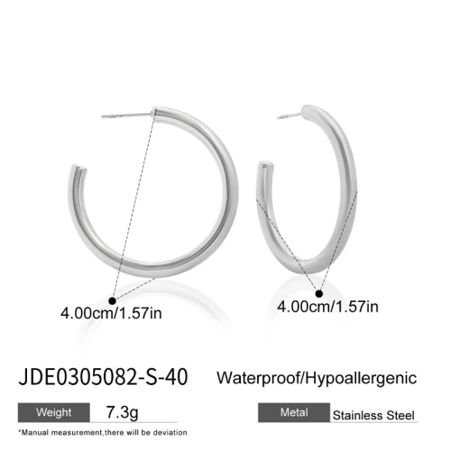 Boucles d’oreilles en acier – E0305082-S-40