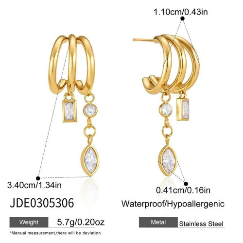 Boucles d’oreilles en acier – E0305306