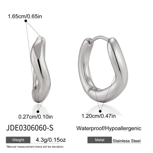 Boucles d’oreilles en acier – E0306060-S