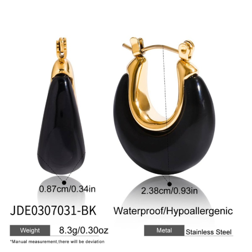 Boucles d’oreilles en acier – E0307031-BK