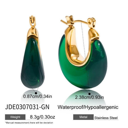 Boucles d’oreilles en acier – E0307031-GN