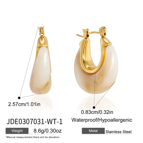 BOUCLES D’OREILLES ACIER REF E0307031-WT-1